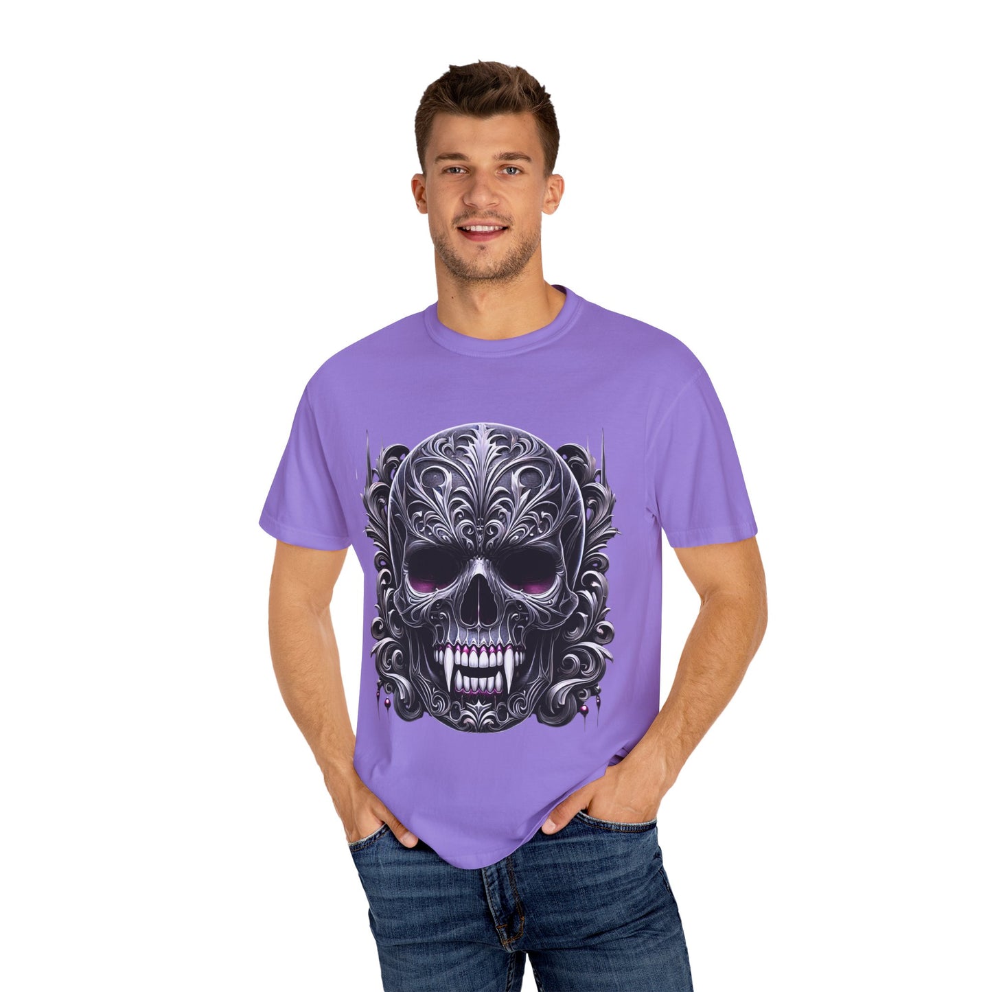 Embrace the Darkness Skull T-Shirt for Individuals Who Celebrate Unique Style
