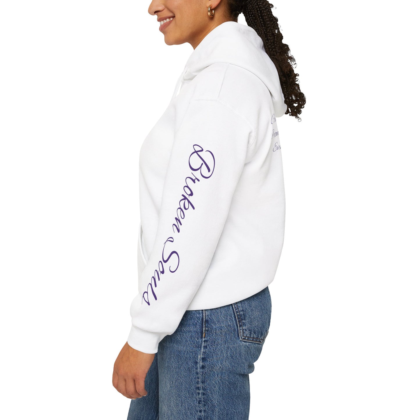 Inspirational Unisex Hooded Sweatshirt - 'Broken Souls' Design