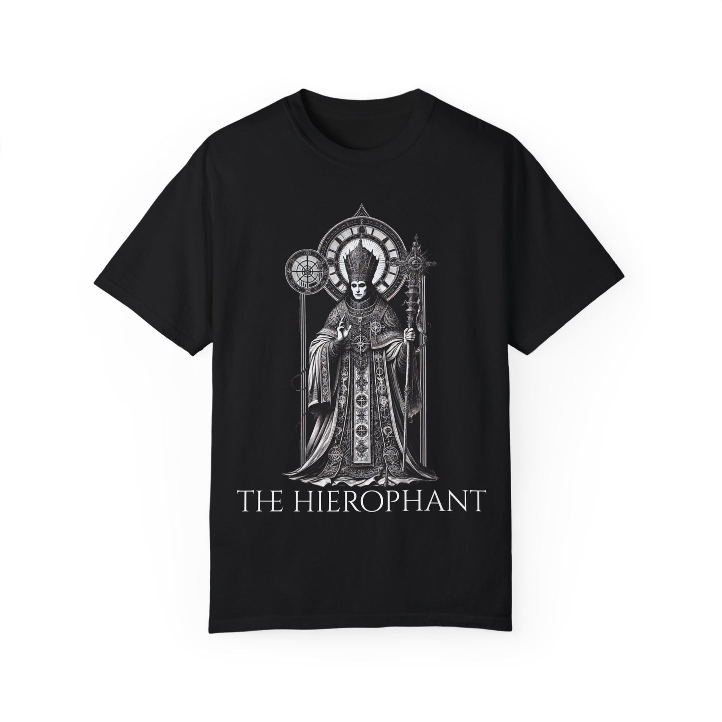 The Hierophant Garment-Dyed T-Shirt - Unisex Tarot Design