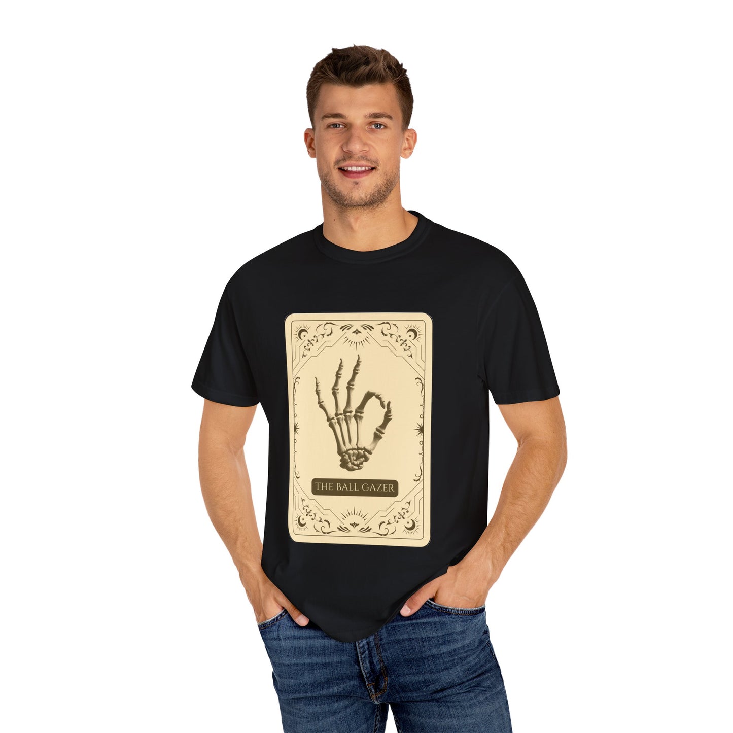 The Ball Gazer Unisex Garment-Dyed T-Shirt - See It All, Know It All, Own It All.