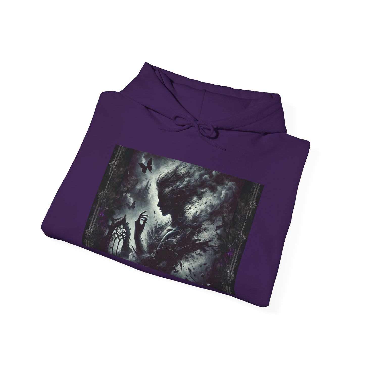 Inspirational Unisex Hooded Sweatshirt - 'Broken Souls' Design