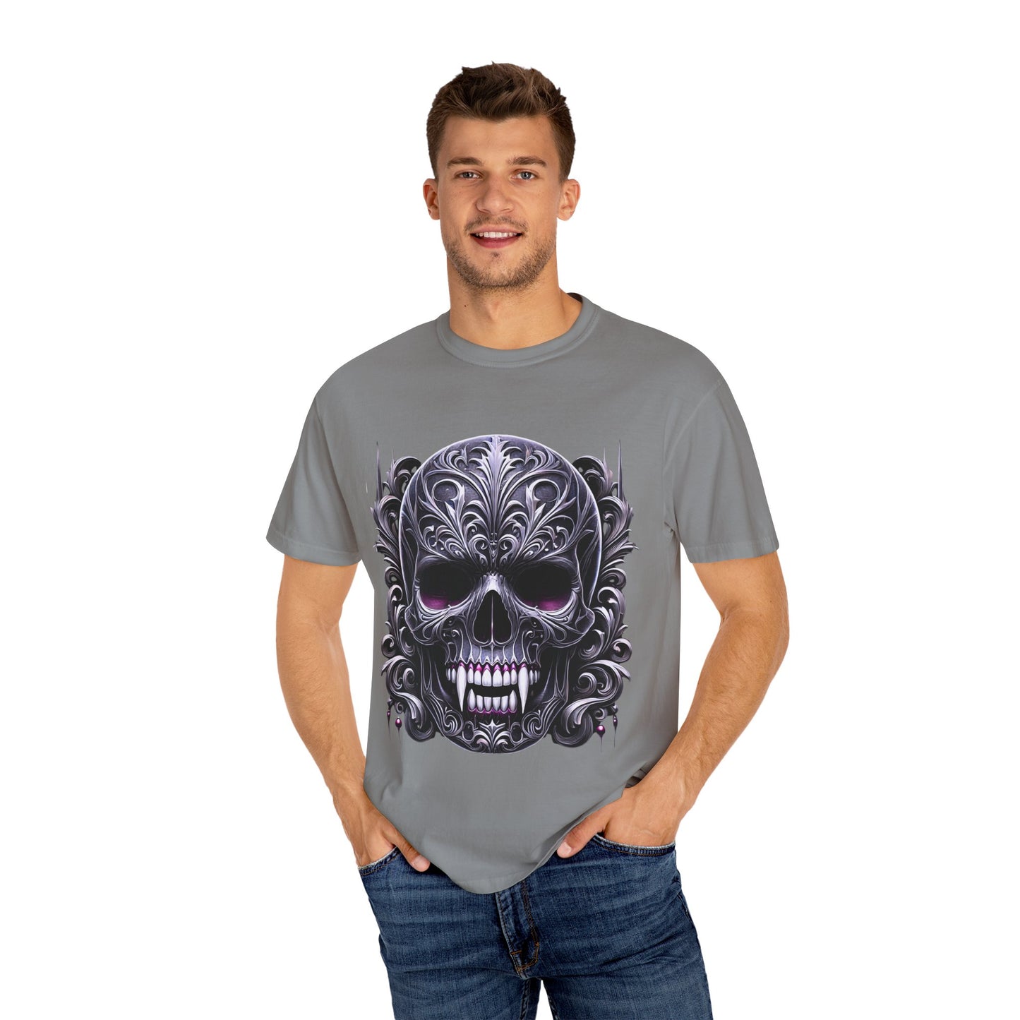 Embrace the Darkness Skull T-Shirt for Individuals Who Celebrate Unique Style