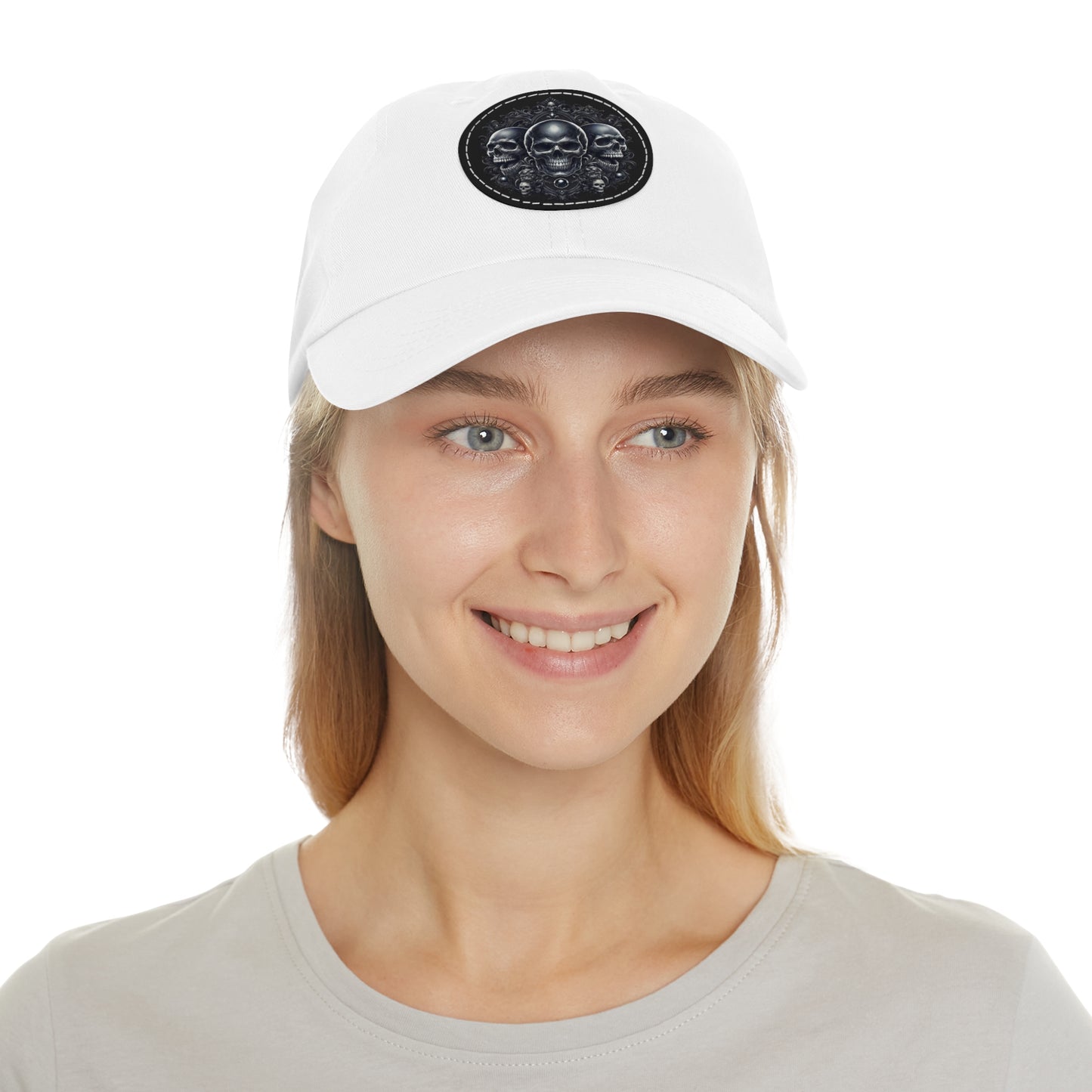 Skull Patch Dad Hat - Stylish Everyday Cap for Men