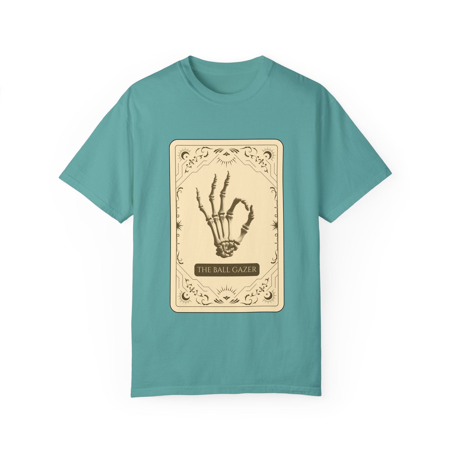 The Ball Gazer Unisex Garment-Dyed T-Shirt - See It All, Know It All, Own It All.