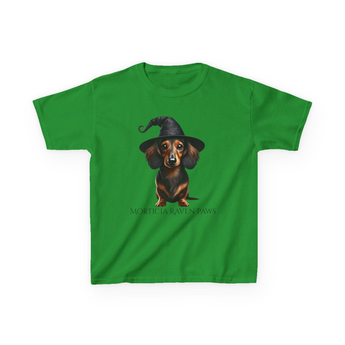 Morticia Raven Paws Tee - Every Bark is a Spell