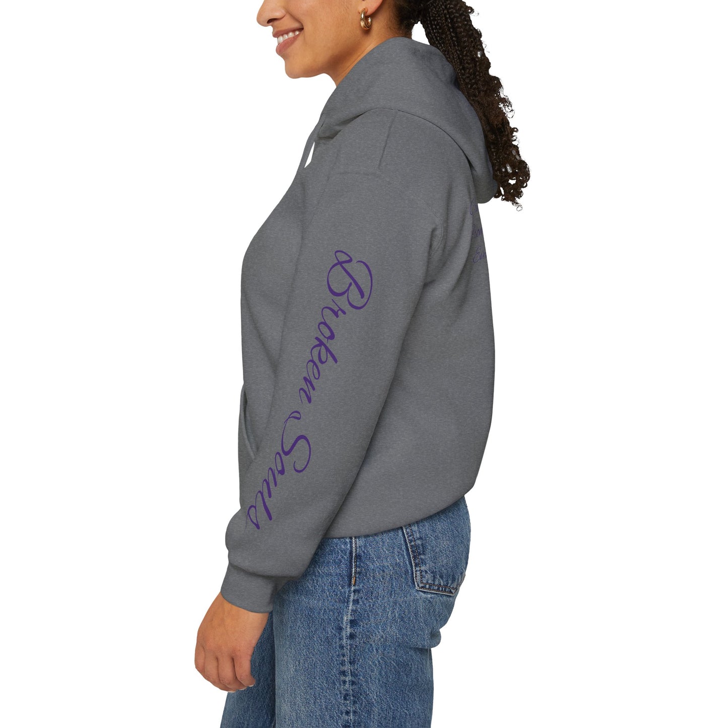 Inspirational Unisex Hooded Sweatshirt - 'Broken Souls' Design