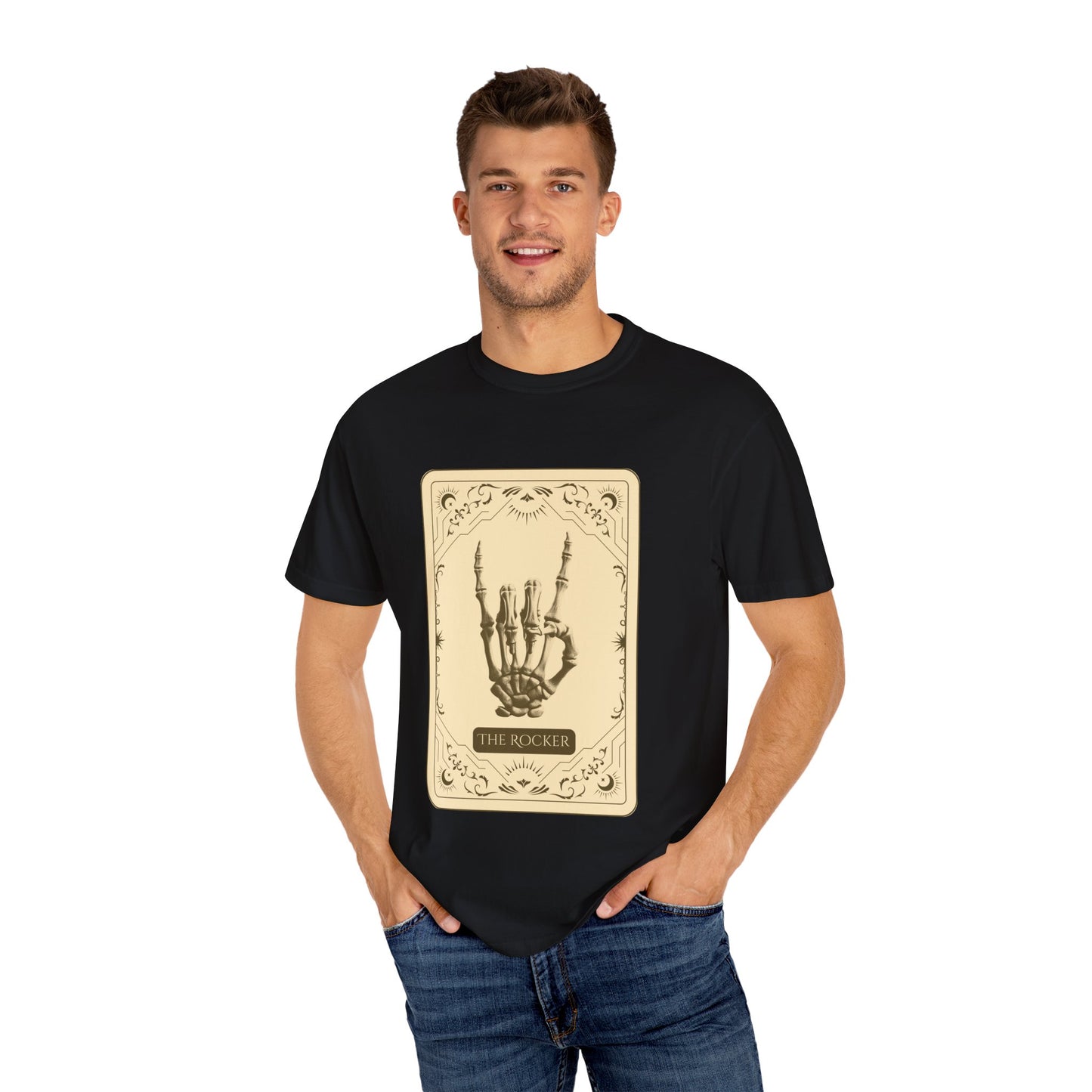 The Rocker Unisex Garment-Dyed T-Shirt - Unleash the Fire Within. Live Loud, Die Free.