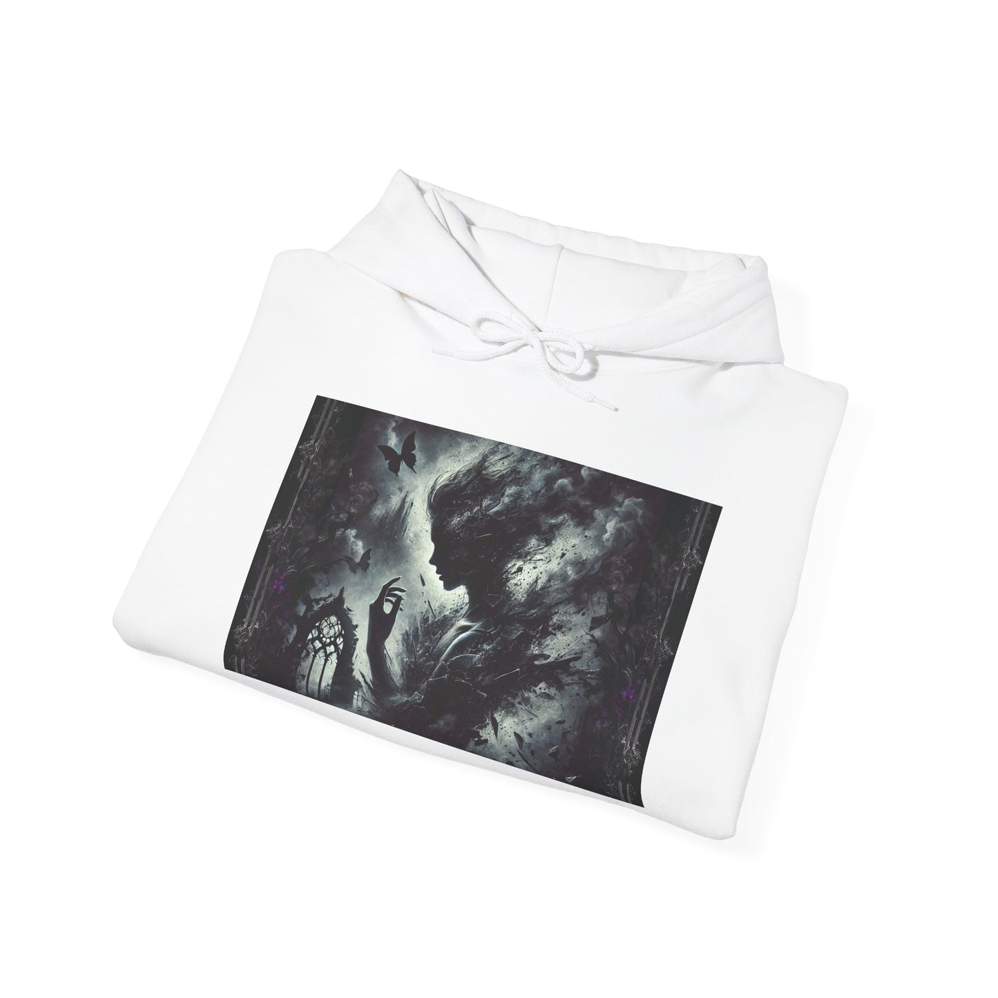 Inspirational Unisex Hooded Sweatshirt - 'Broken Souls' Design