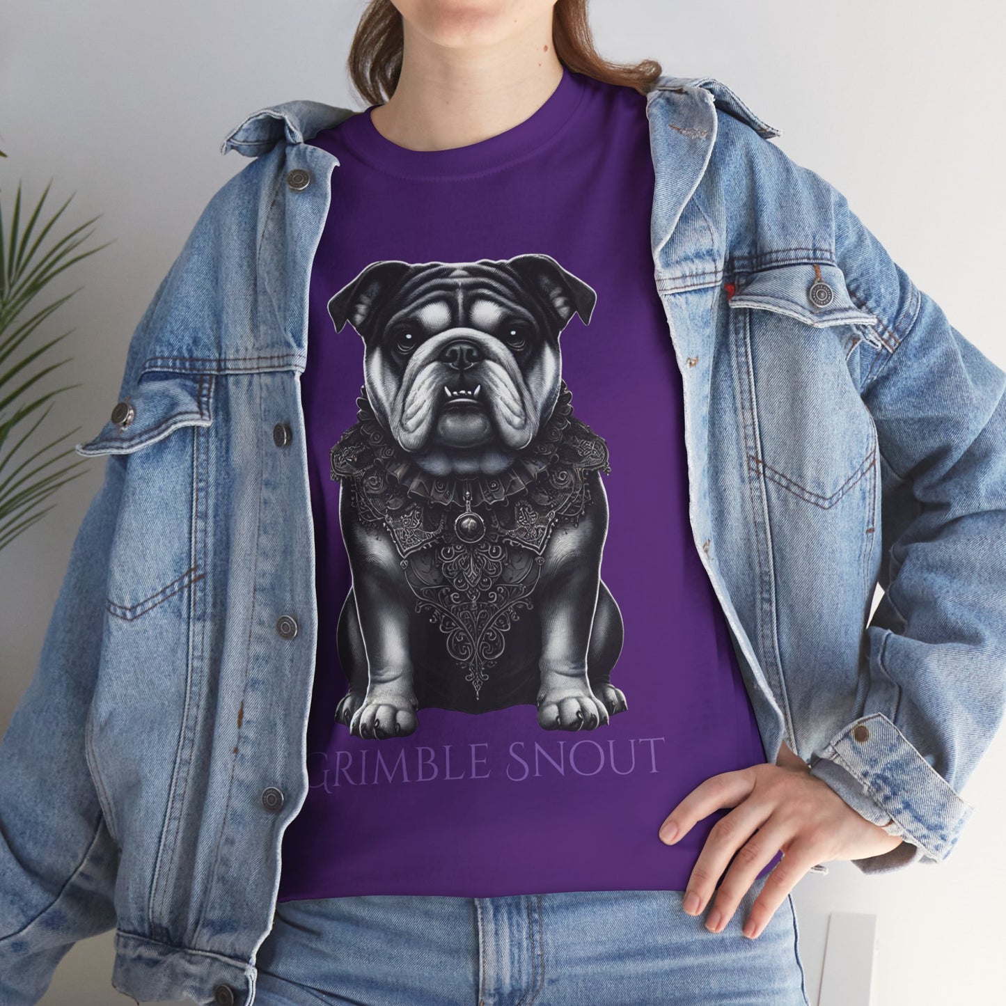 Grimble Snout Unisex Heavy Cotton Tee - Embrace the Barkness Dog Shirt