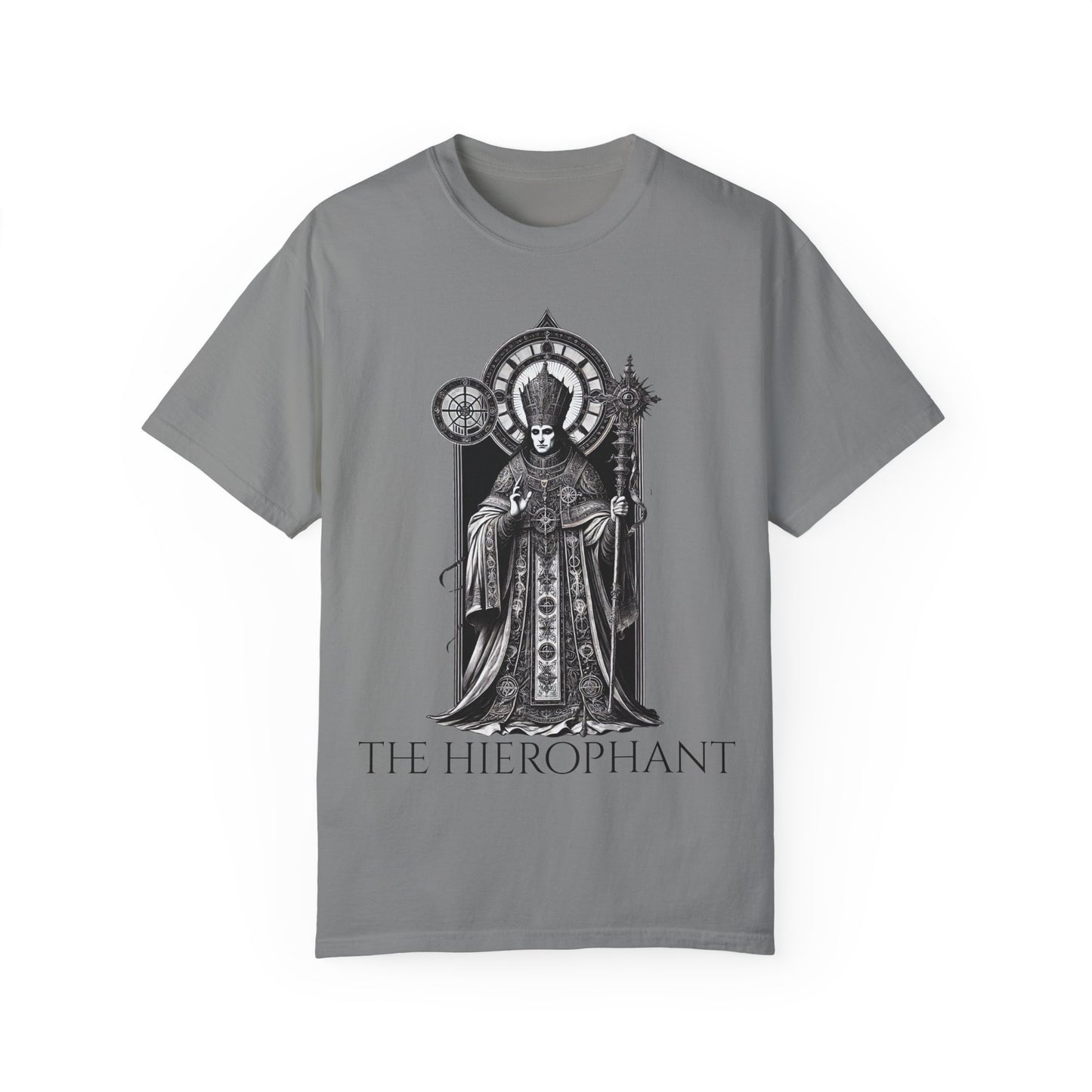 The Hierophant Garment-Dyed T-Shirt - Unisex Tarot Design