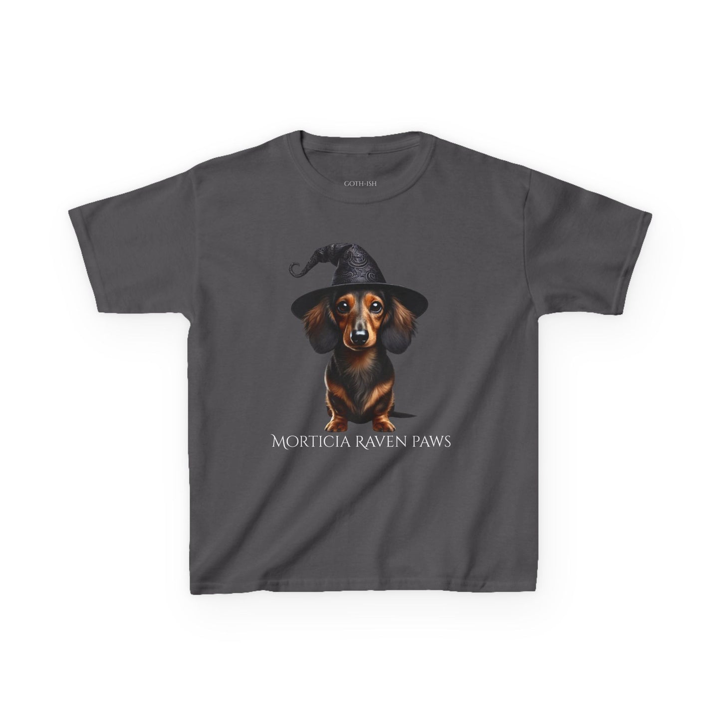 Morticia Raven Paws Tee - Every Bark is a Spell