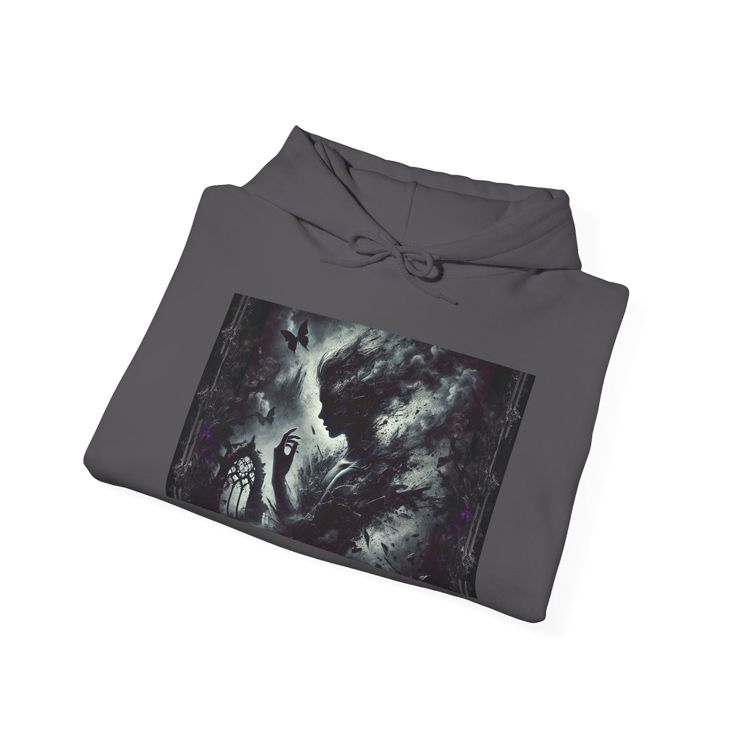 Inspirational Unisex Hooded Sweatshirt - 'Broken Souls' Design