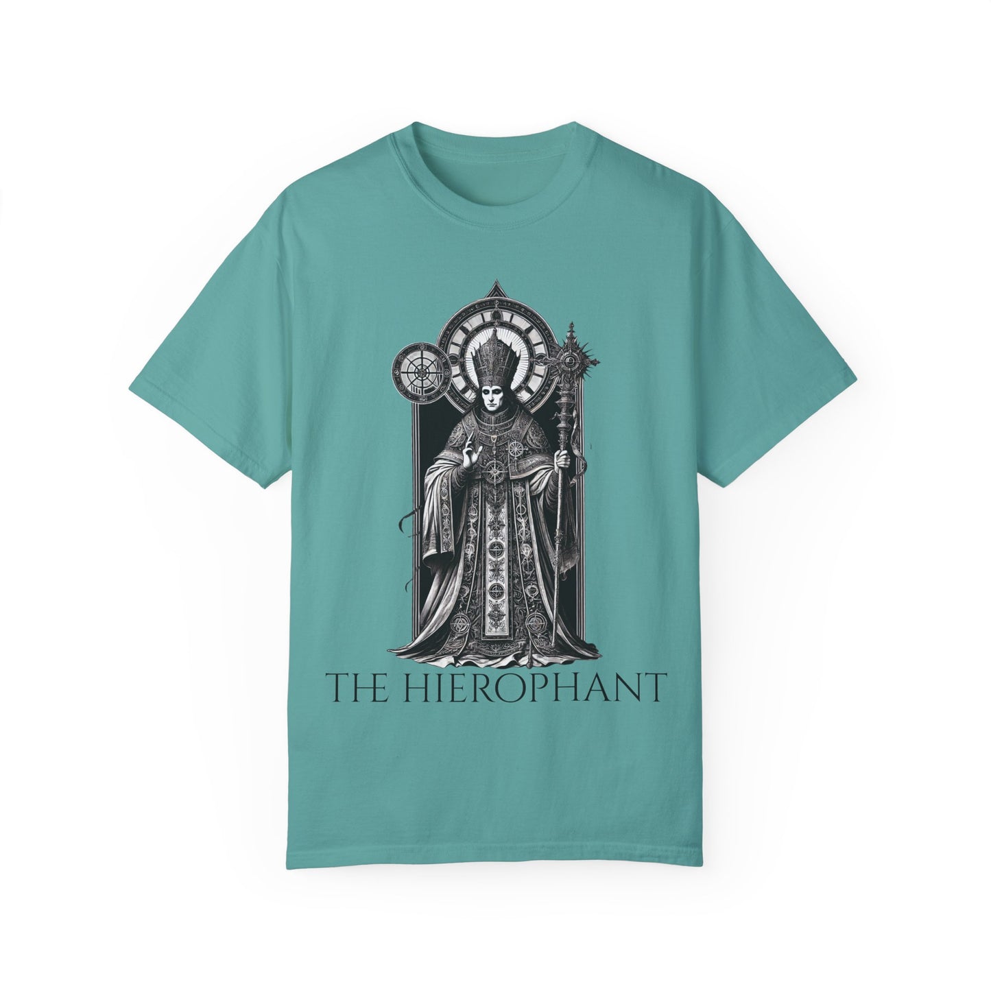 The Hierophant Garment-Dyed T-Shirt - Unisex Tarot Design