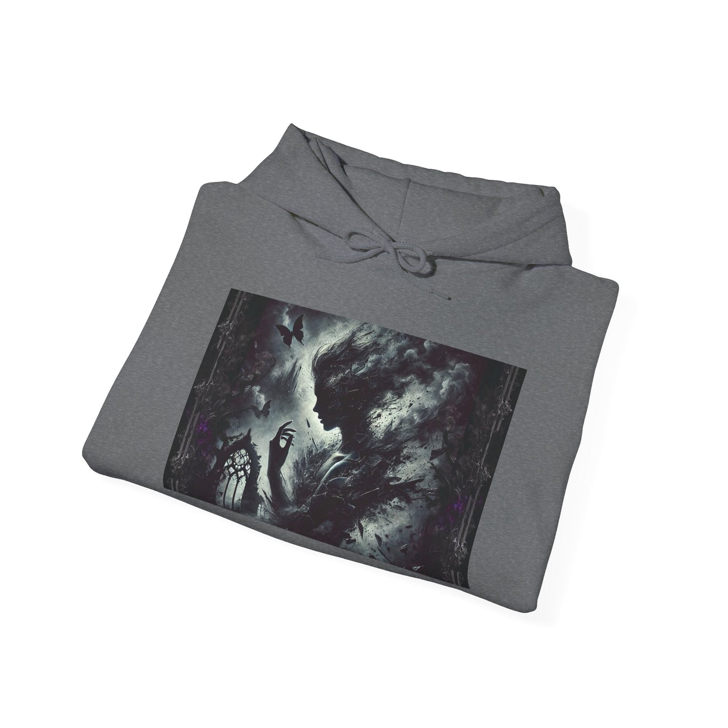 Inspirational Unisex Hooded Sweatshirt - 'Broken Souls' Design