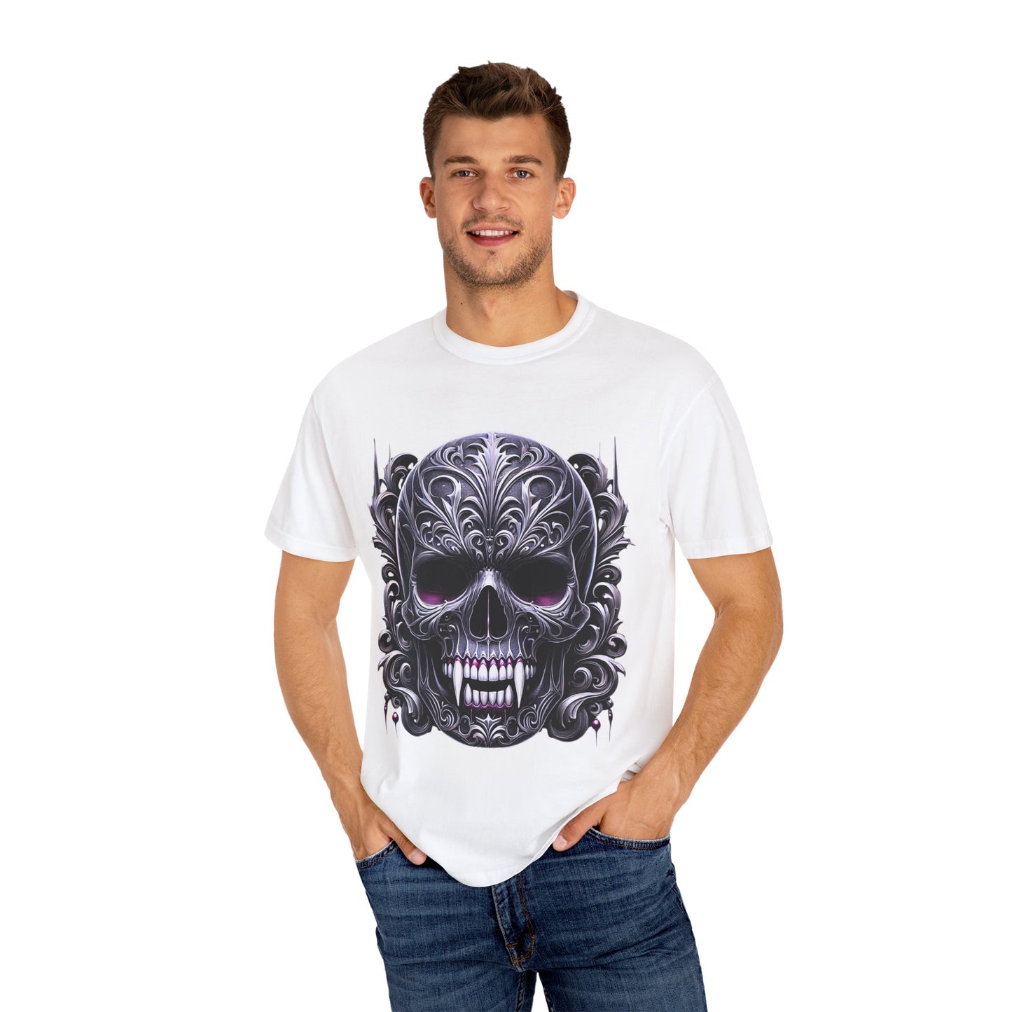 Embrace the Darkness Skull T-Shirt for Individuals Who Celebrate Unique Style