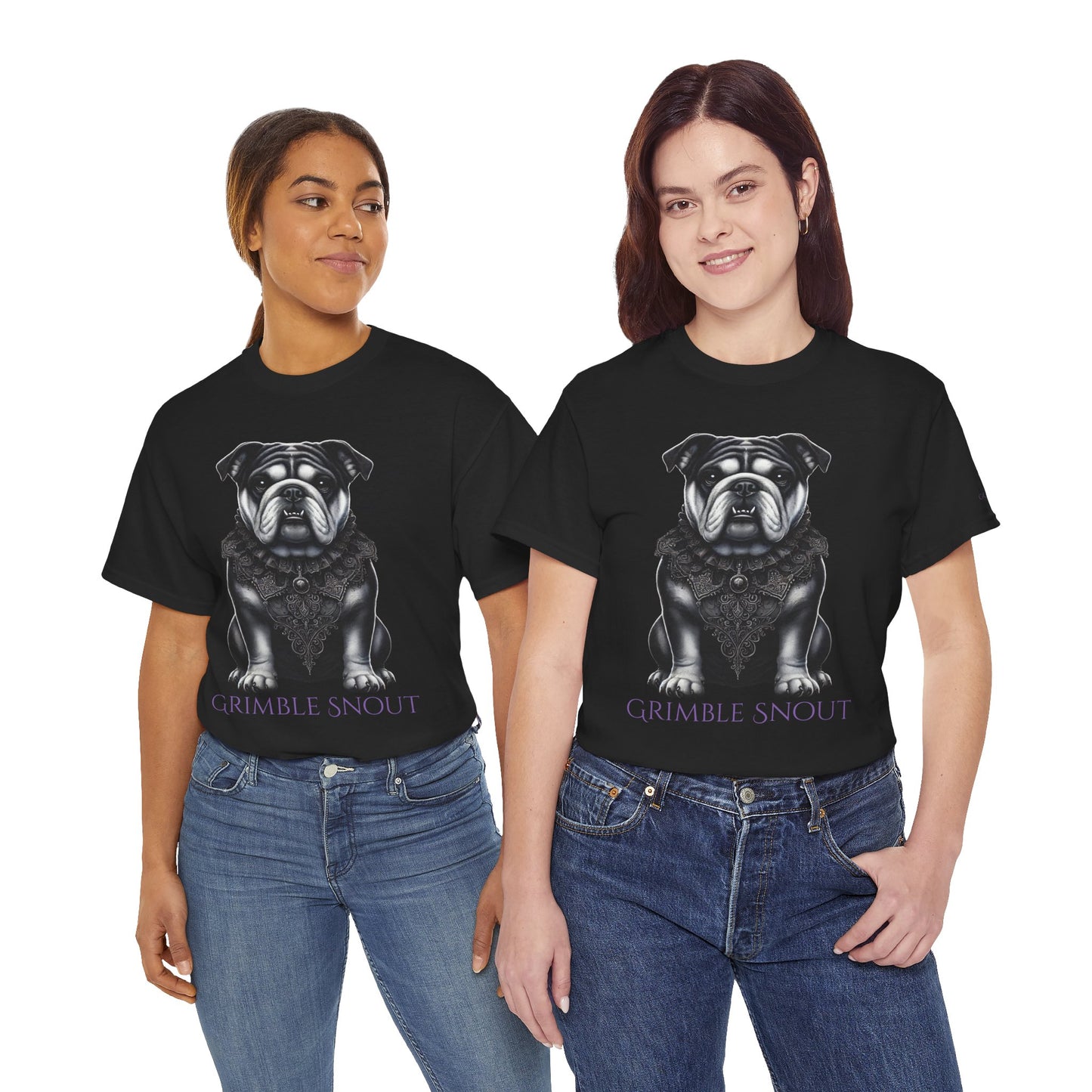 Grimble Snout Unisex Heavy Cotton Tee - Embrace the Barkness Dog Shirt