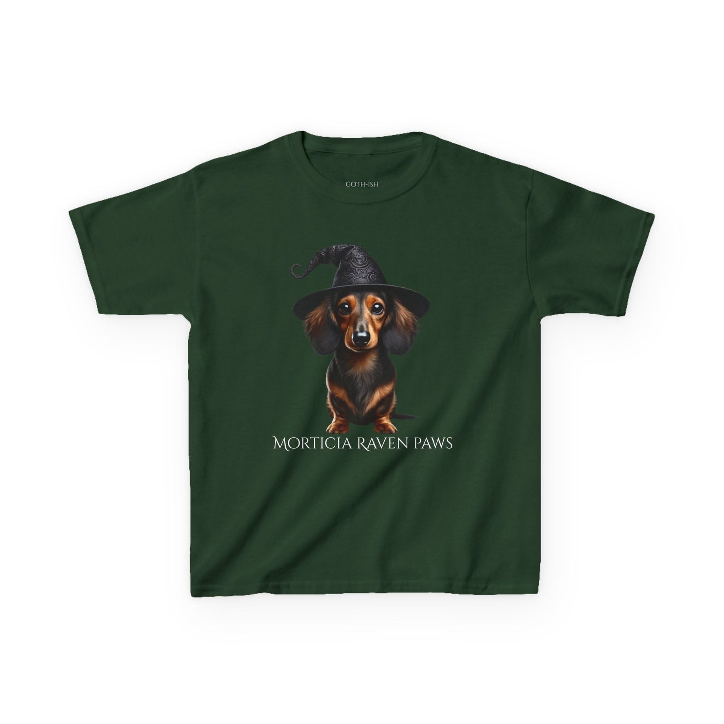 Morticia Raven Paws Tee - Every Bark is a Spell