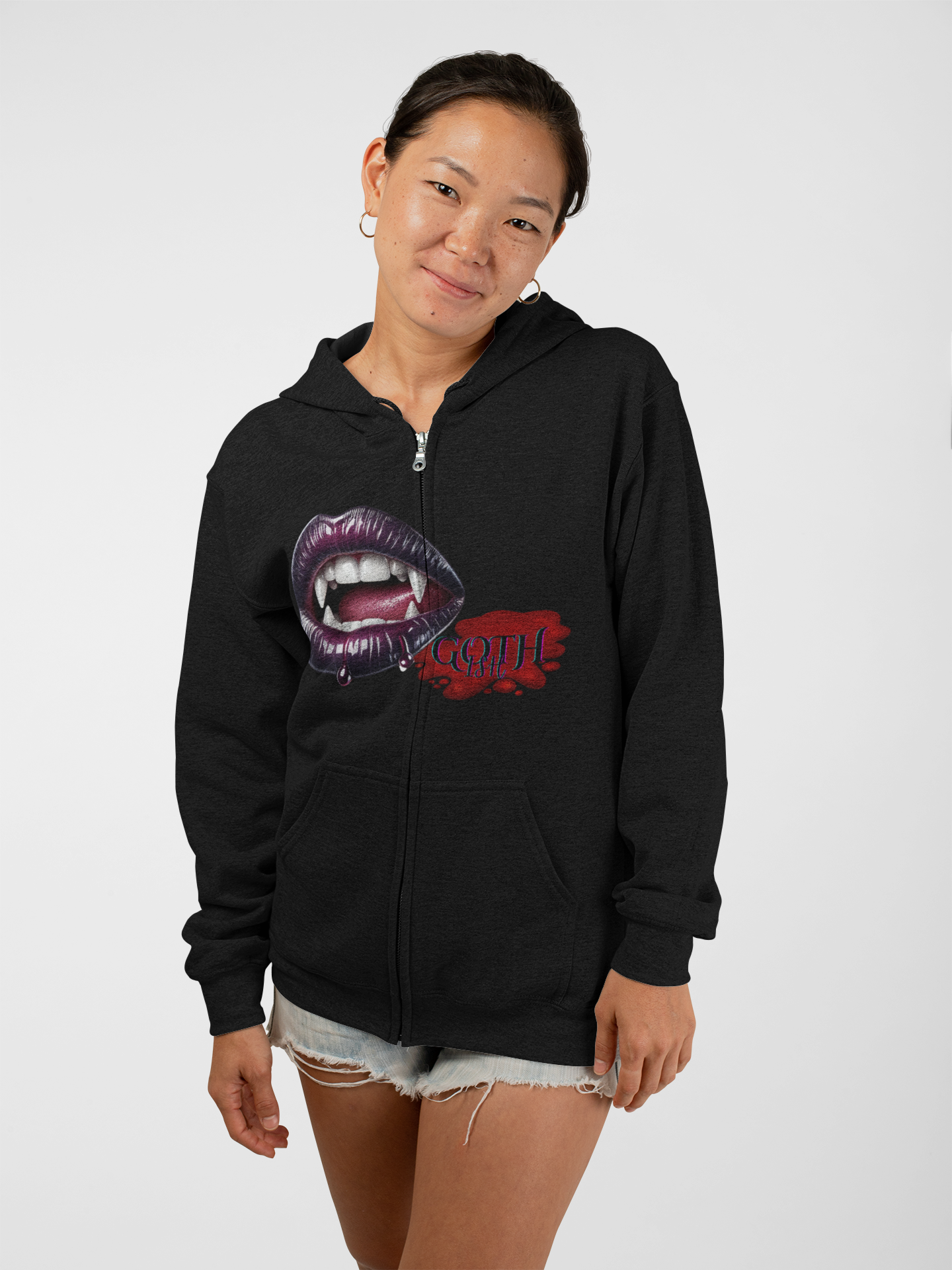 Goth-ish - Unisex Zip Up Hoodie