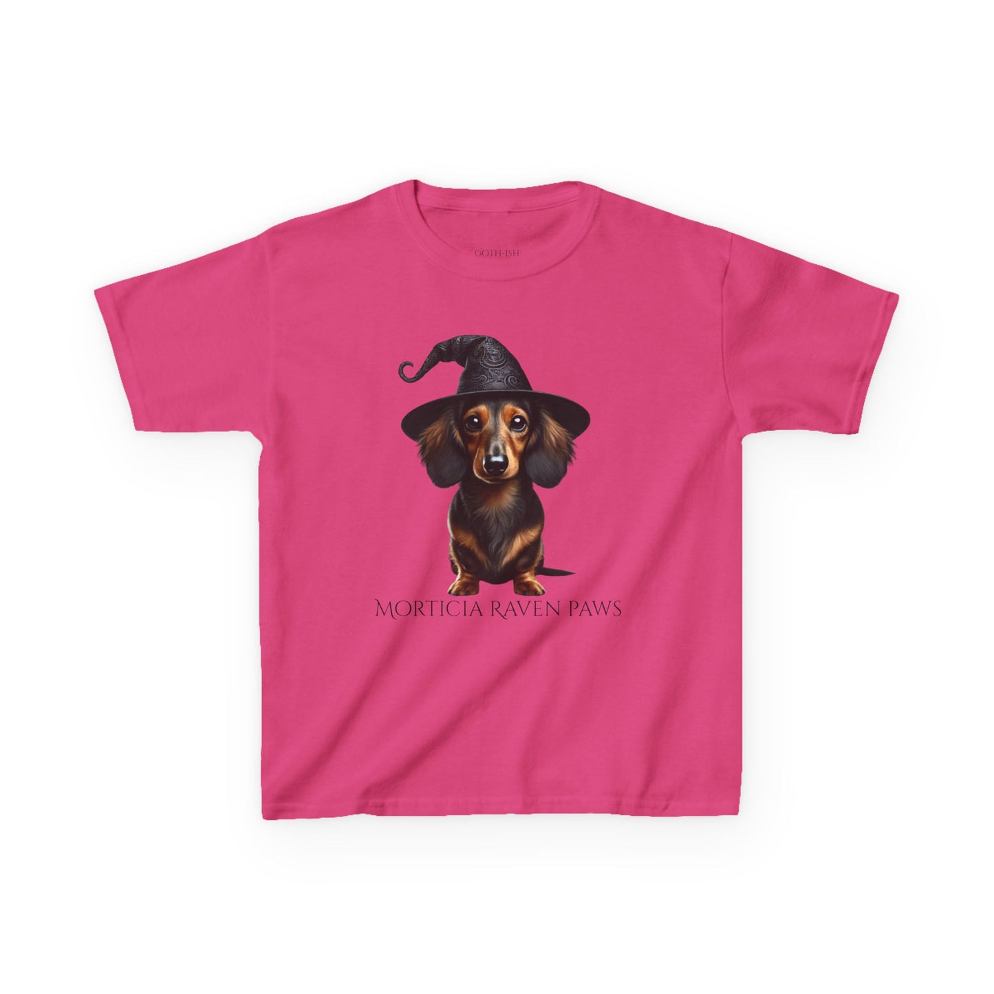 Morticia Raven Paws Tee - Every Bark is a Spell