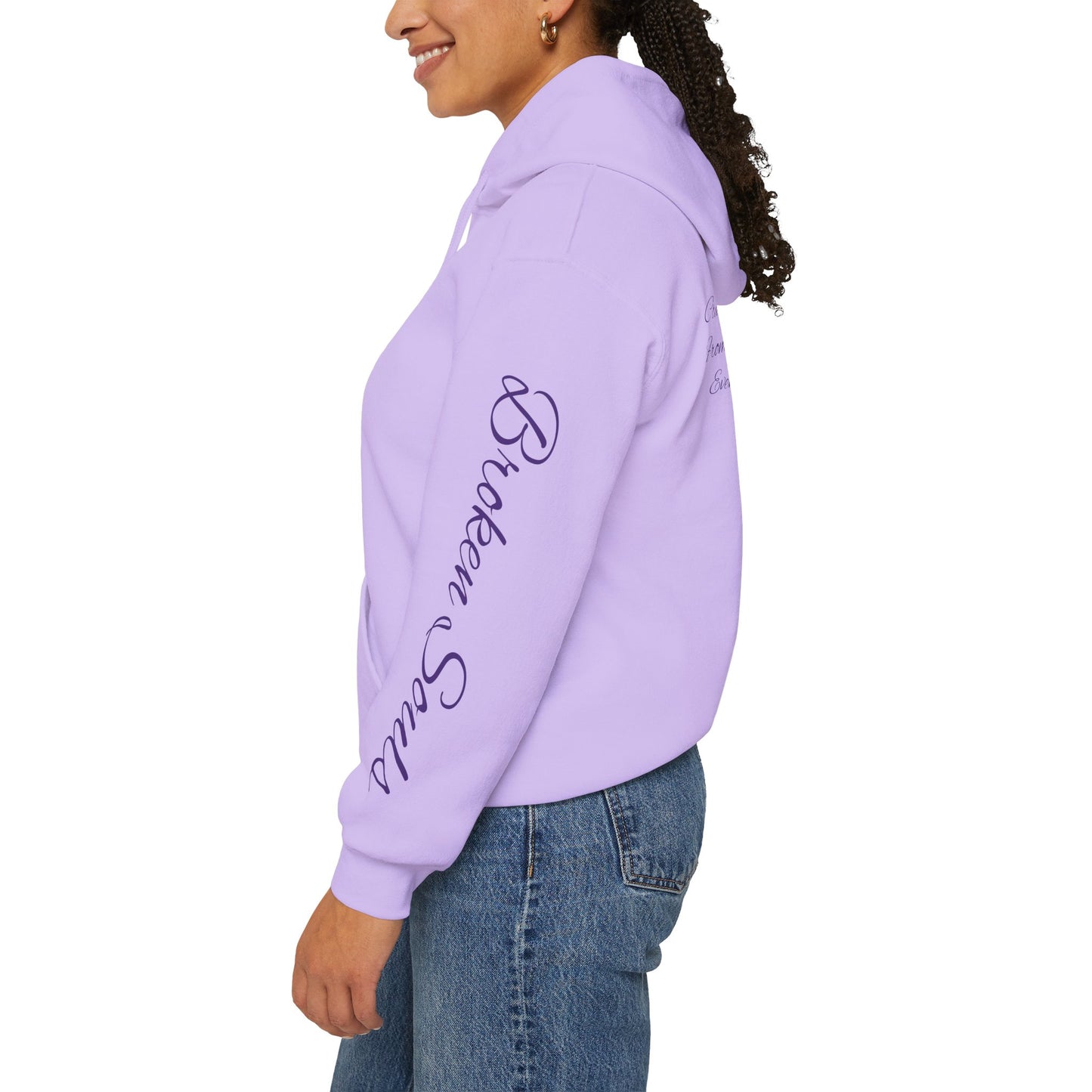 Inspirational Unisex Hooded Sweatshirt - 'Broken Souls' Design