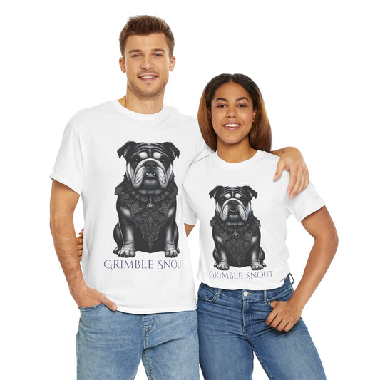 Grimble Snout Unisex Heavy Cotton Tee - Embrace the Barkness Dog Shirt
