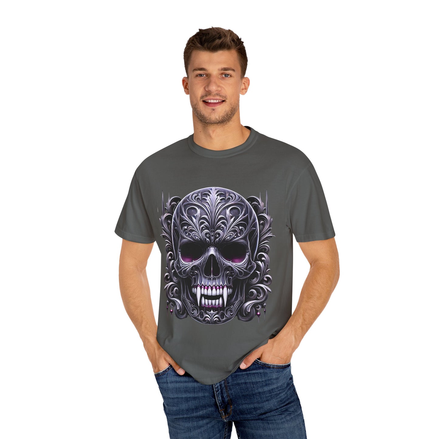 Embrace the Darkness Skull T-Shirt for Individuals Who Celebrate Unique Style
