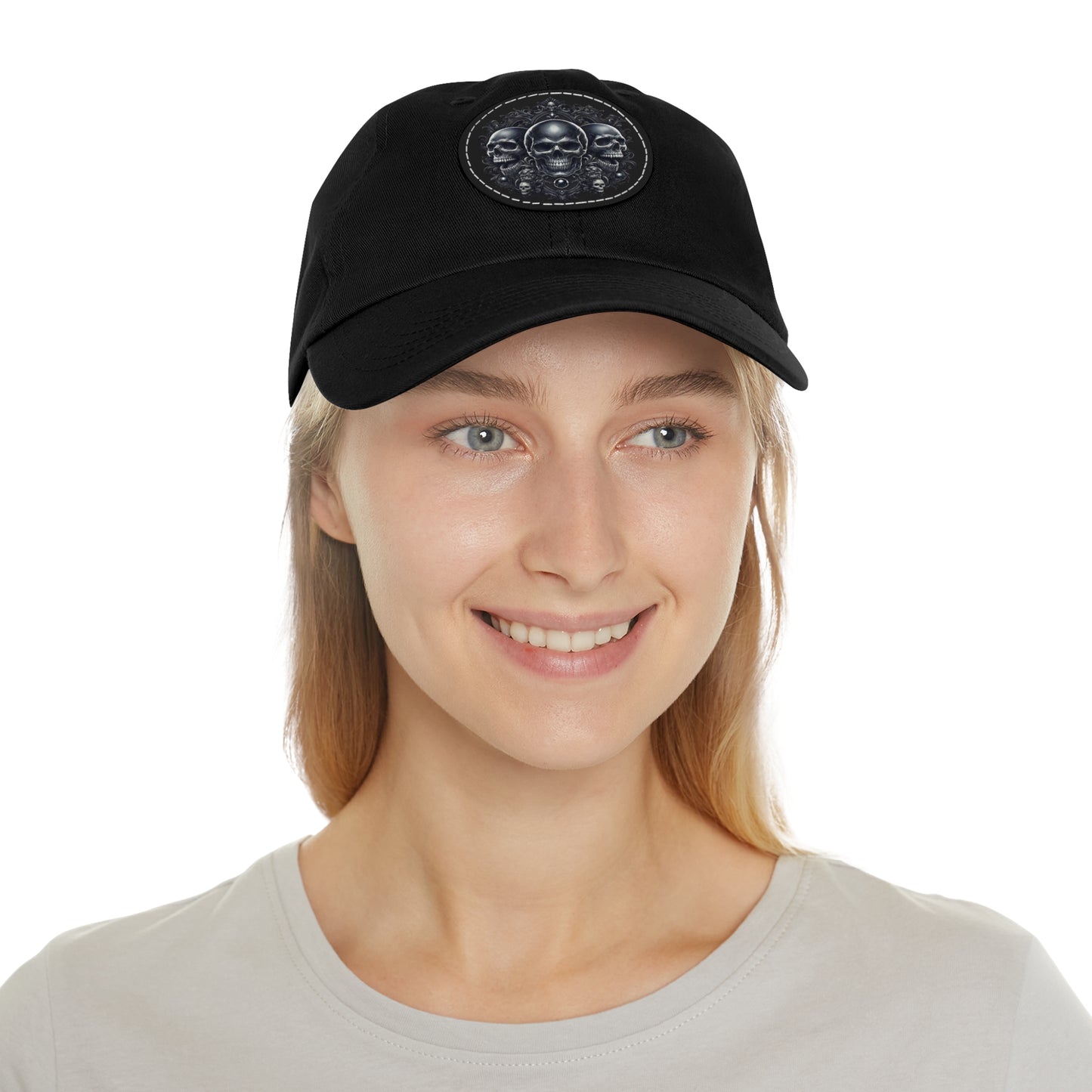 Skull Patch Dad Hat - Stylish Everyday Cap for Men
