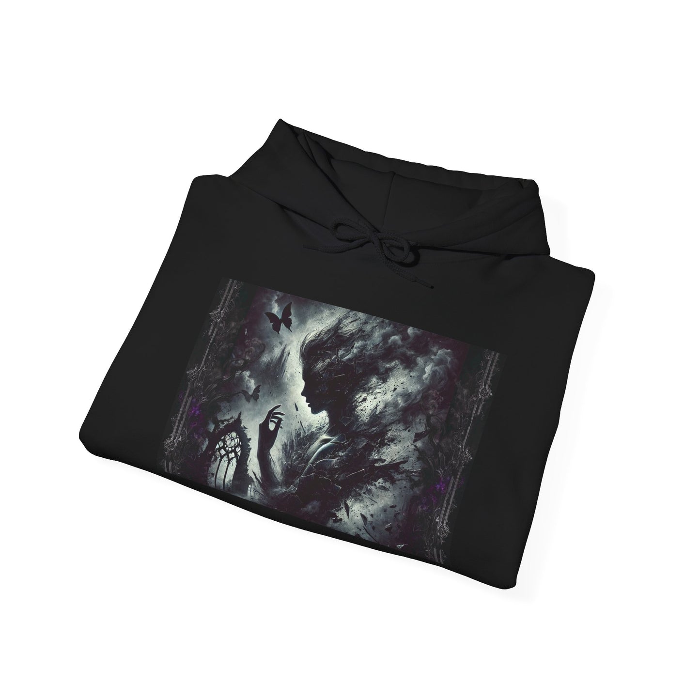 Inspirational Unisex Hooded Sweatshirt - 'Broken Souls' Design