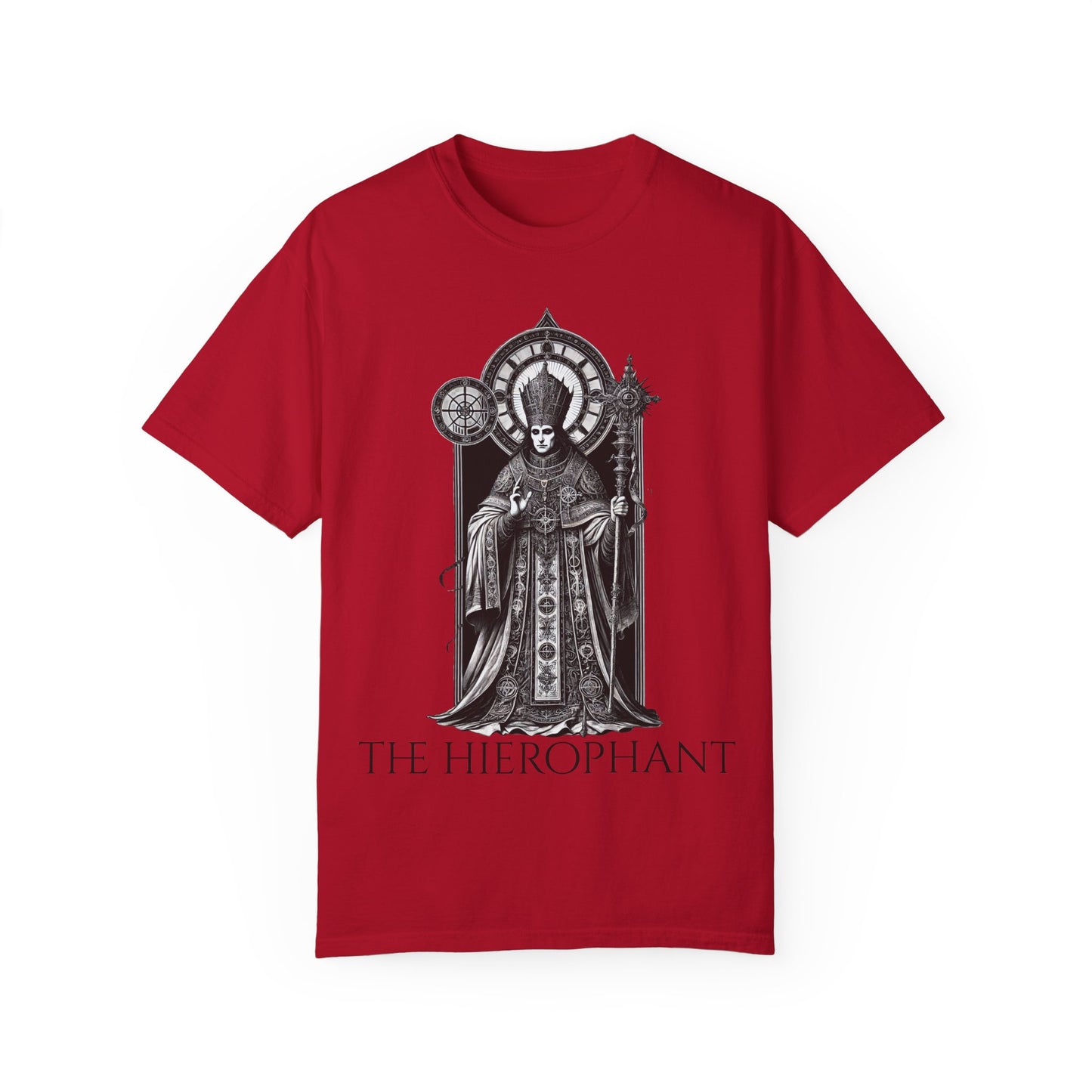The Hierophant Garment-Dyed T-Shirt - Unisex Tarot Design