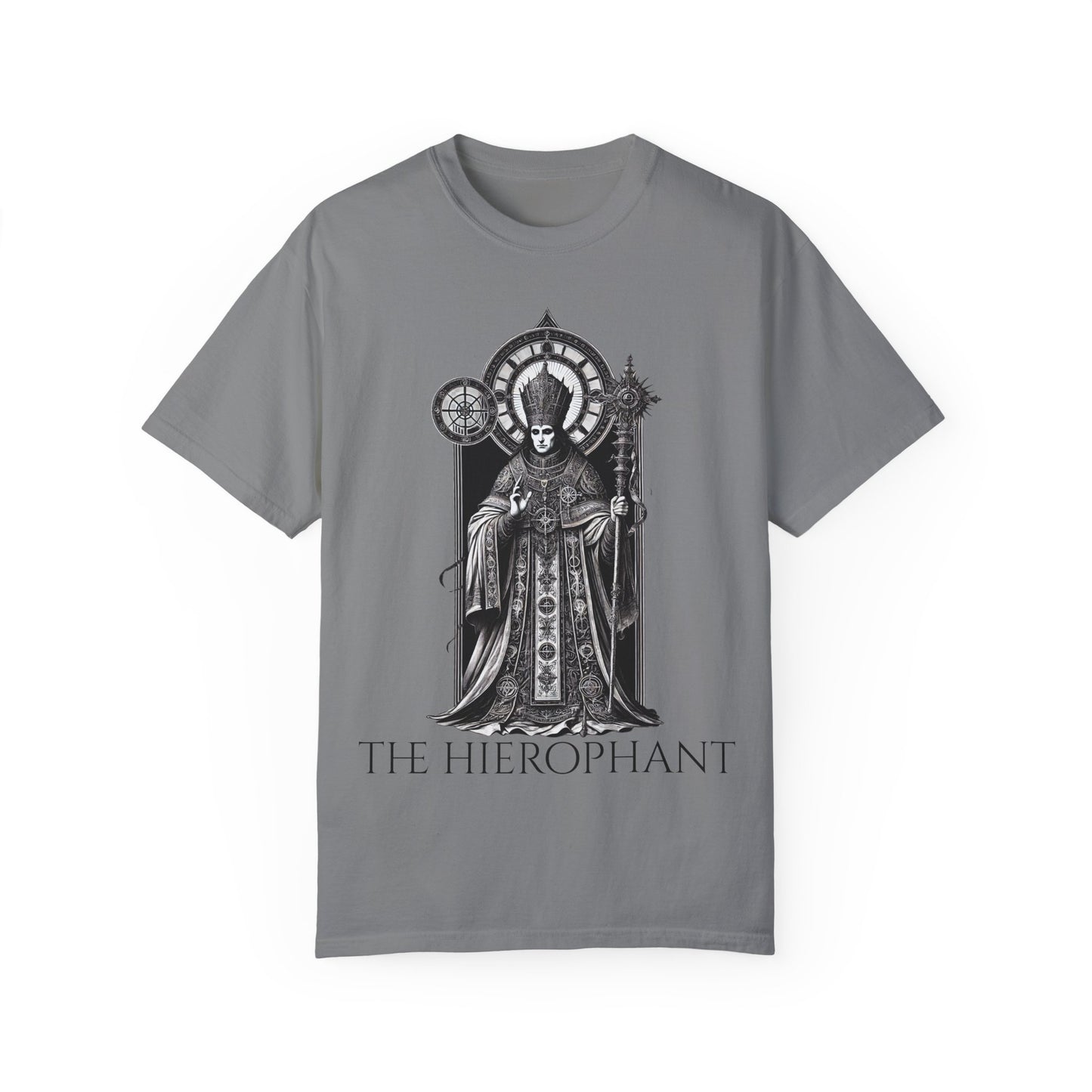 The Hierophant Garment-Dyed T-Shirt - Unisex Tarot Design