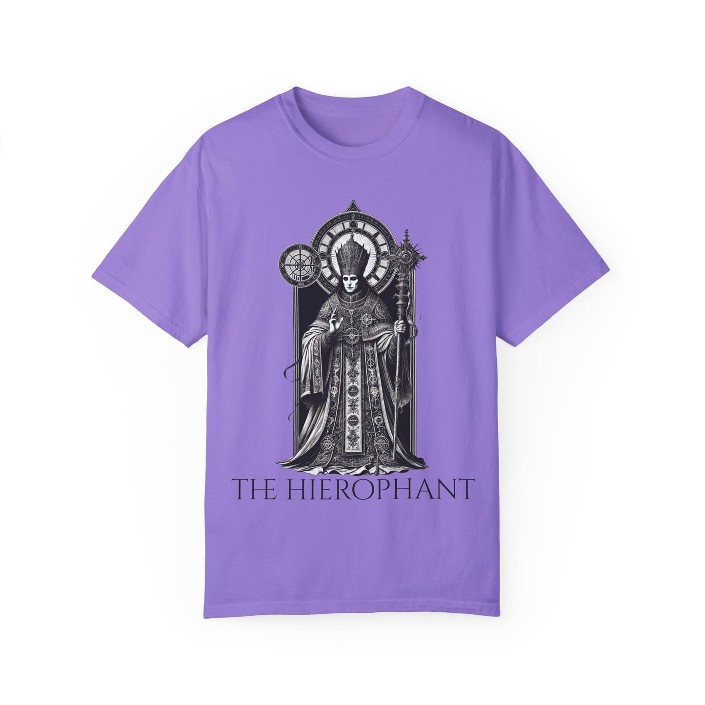 The Hierophant Garment-Dyed T-Shirt - Unisex Tarot Design