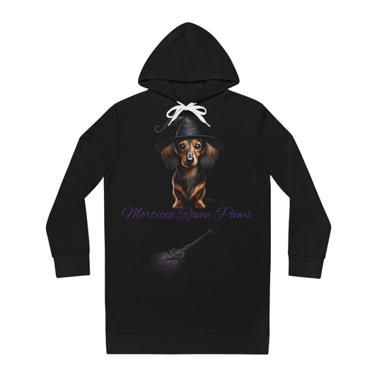 Morticia Raven Paws Hoodie Dress - Every Bark is a Spell