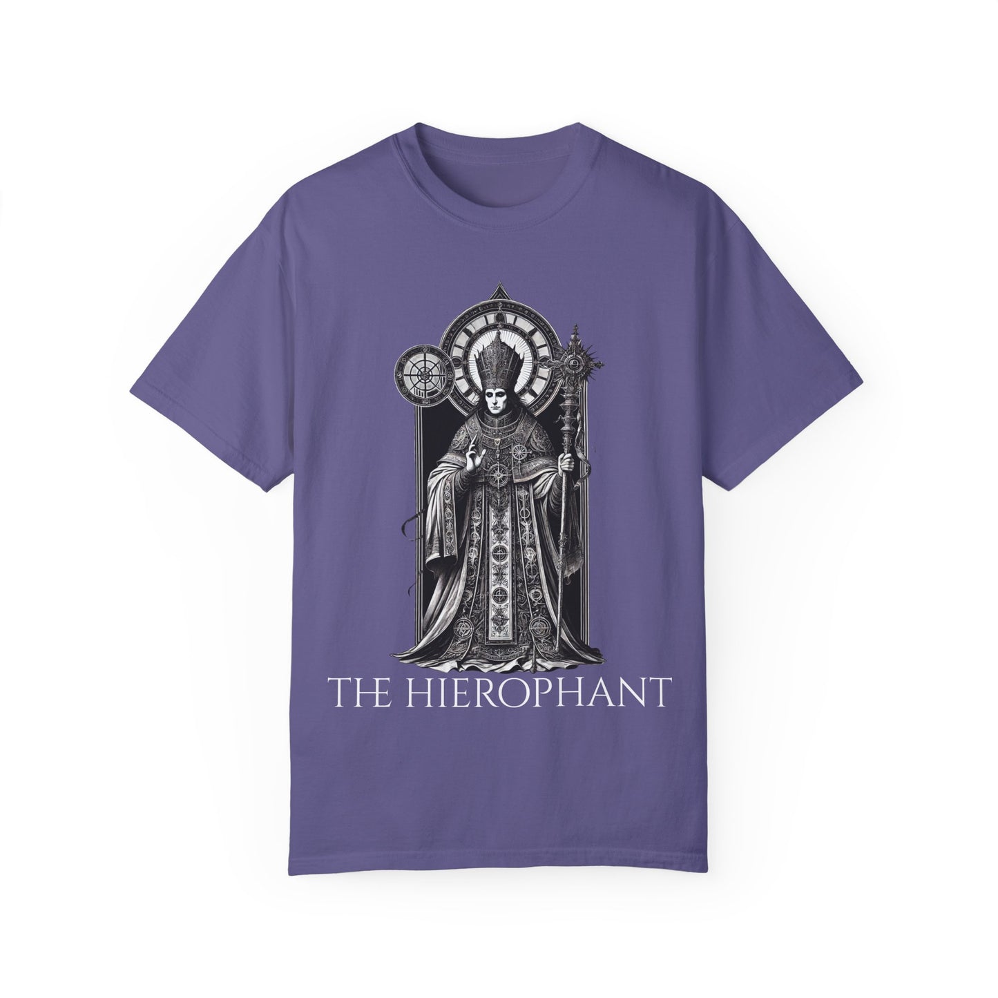 The Hierophant Garment-Dyed T-Shirt - Unisex Tarot Design