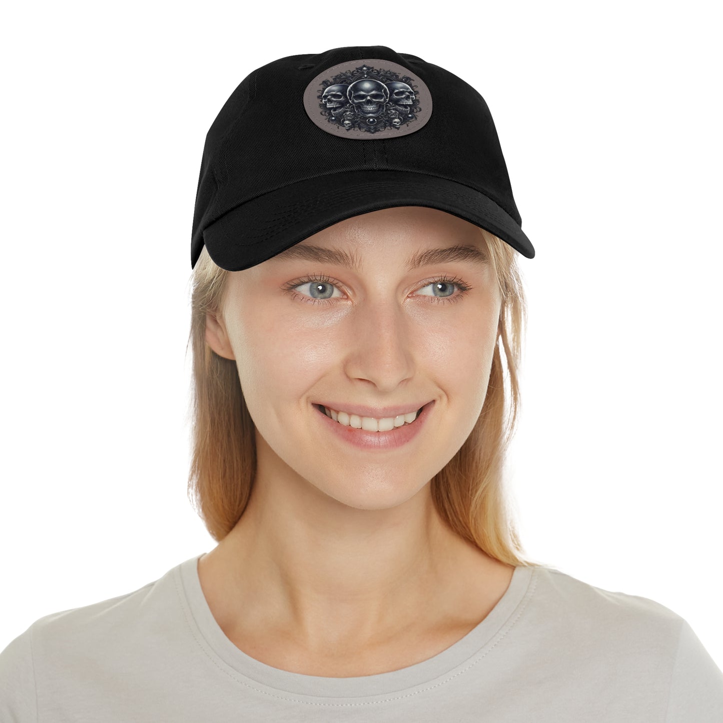 Skull Patch Dad Hat - Stylish Everyday Cap for Men
