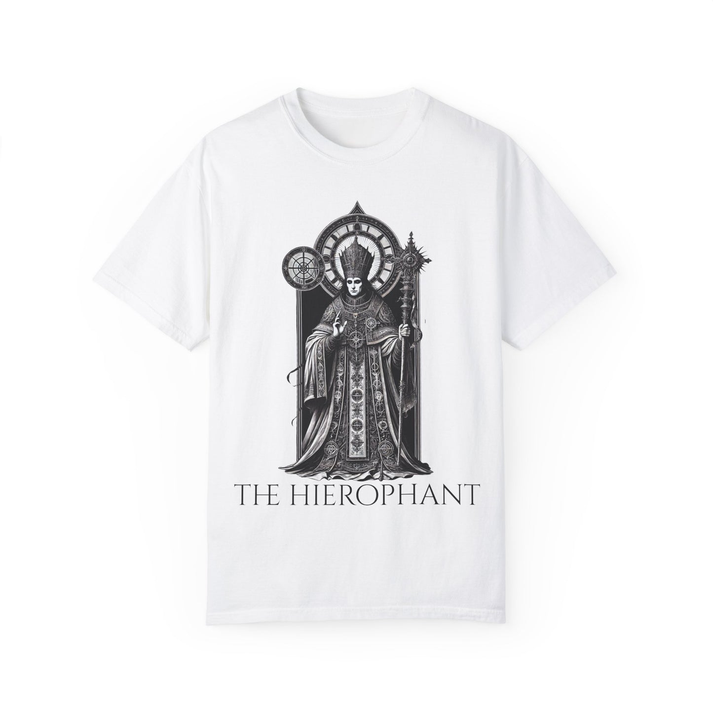 The Hierophant Garment-Dyed T-Shirt - Unisex Tarot Design