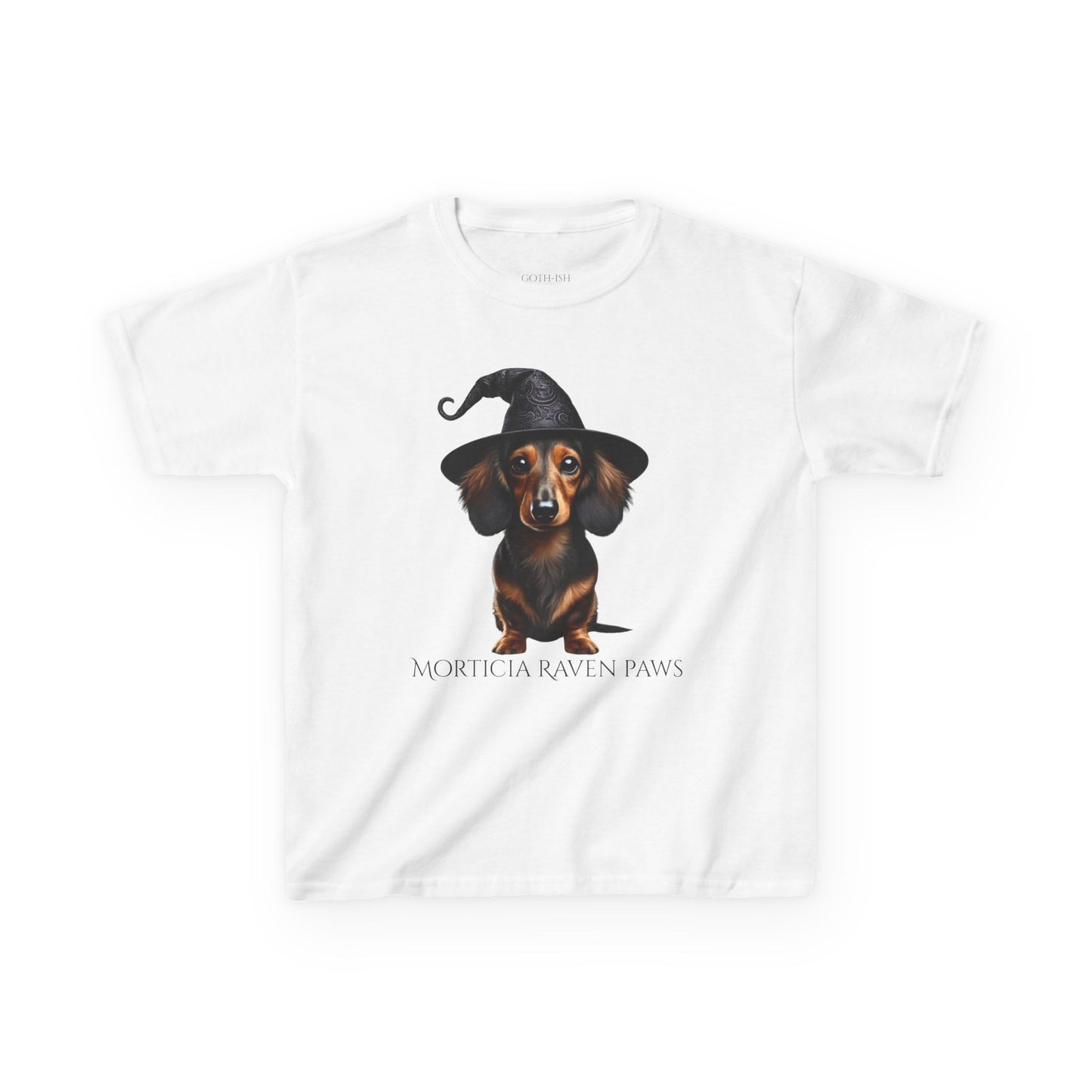 Morticia Raven Paws Tee - Every Bark is a Spell