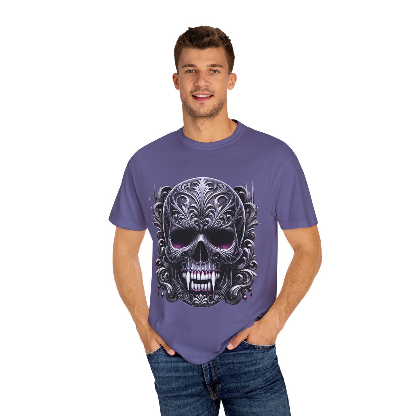 Embrace the Darkness Skull T-Shirt for Individuals Who Celebrate Unique Style