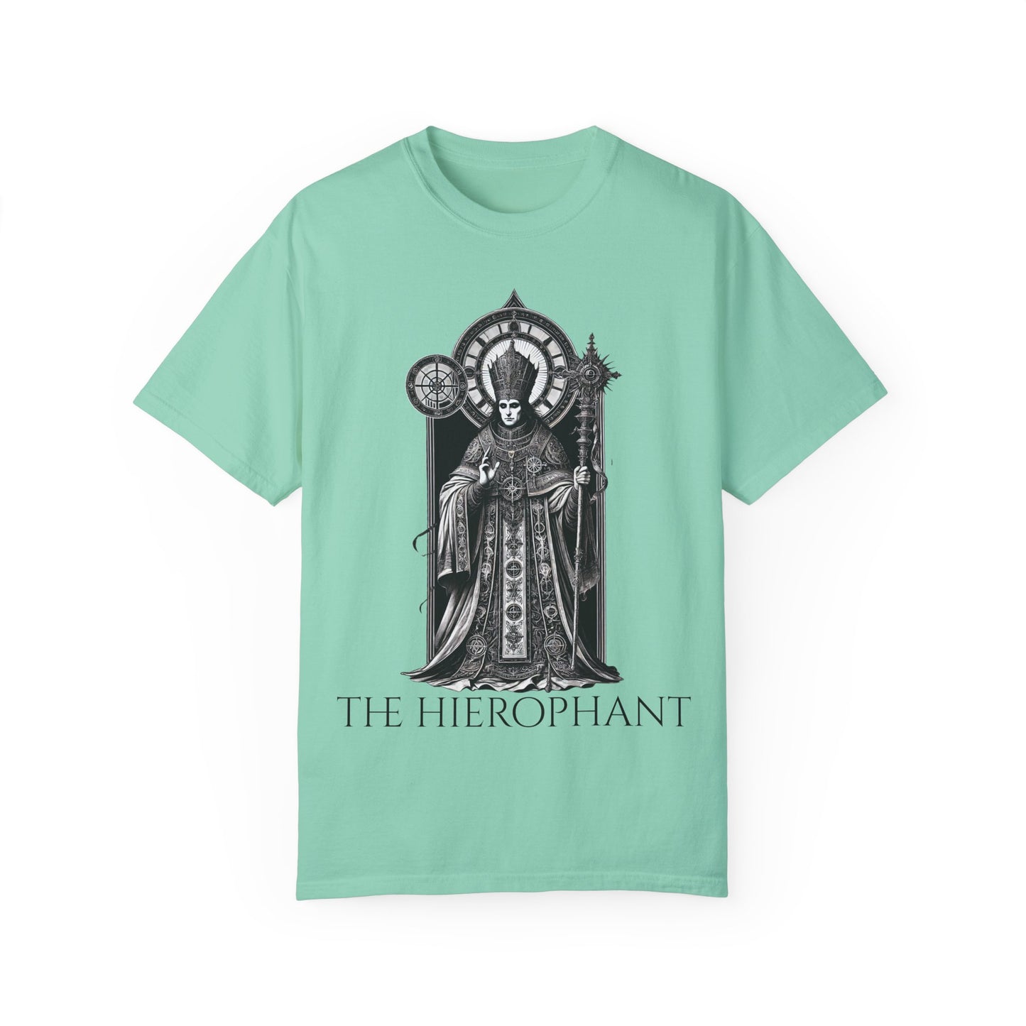 The Hierophant Garment-Dyed T-Shirt - Unisex Tarot Design