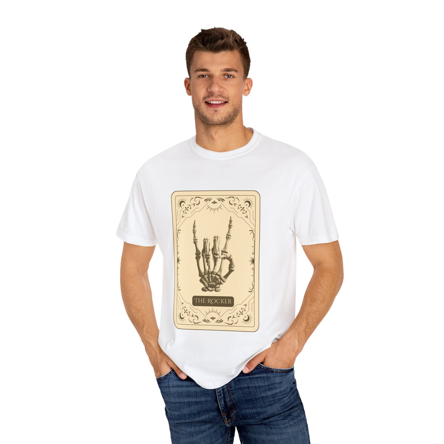 The Rocker Unisex Garment-Dyed T-Shirt - Unleash the Fire Within. Live Loud, Die Free.