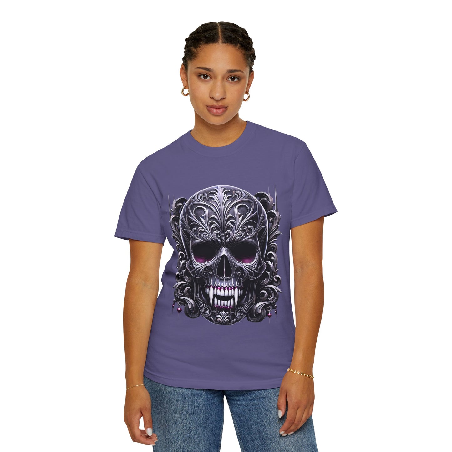 Embrace the Darkness Skull T-Shirt for Individuals Who Celebrate Unique Style