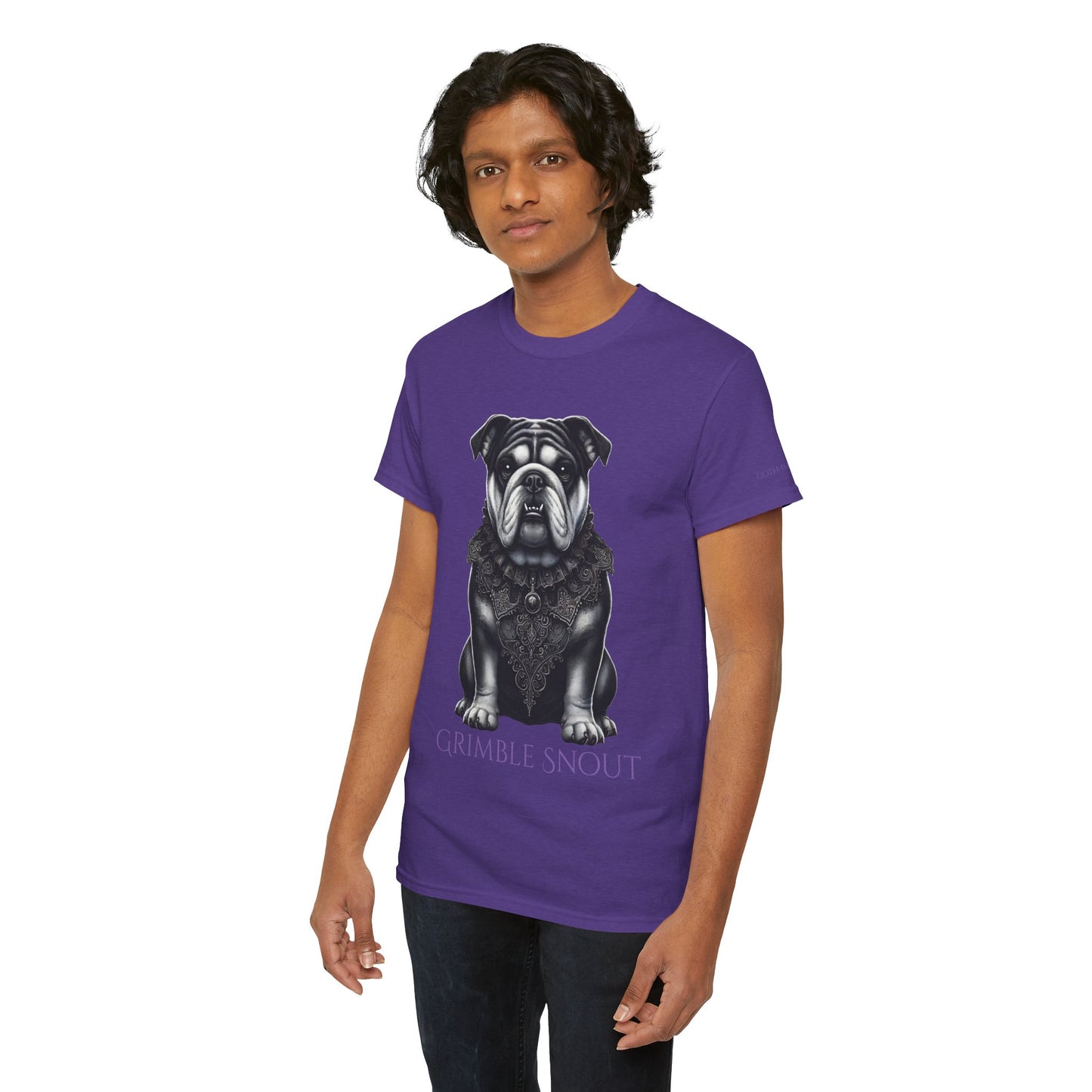 Grimble Snout Unisex Heavy Cotton Tee - Embrace the Barkness Dog Shirt