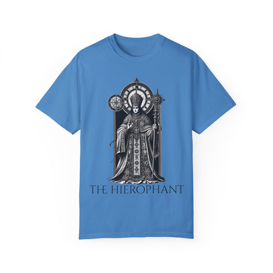 The Hierophant Garment-Dyed T-Shirt - Unisex Tarot Design