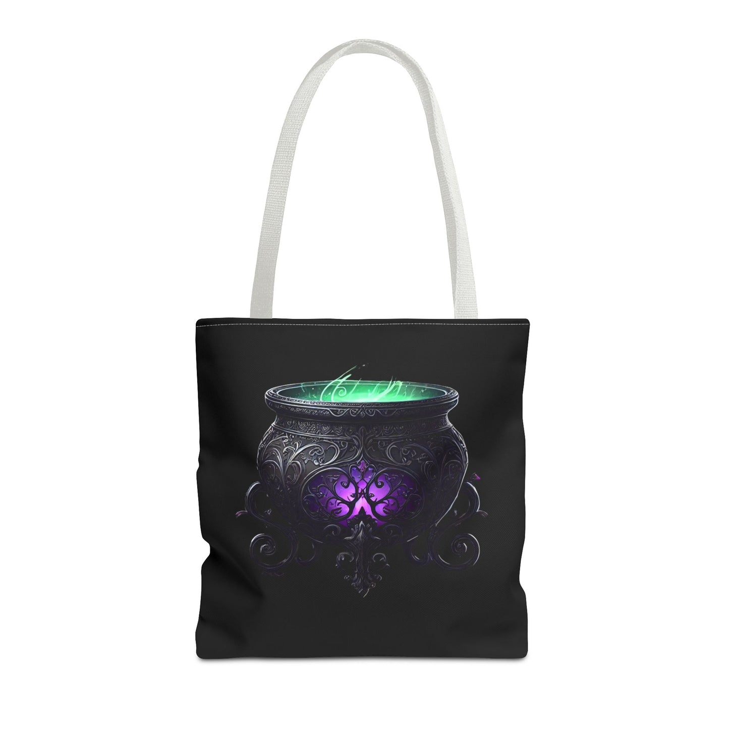 Witch Tote Bag - Witch's Cauldron & Hat Design