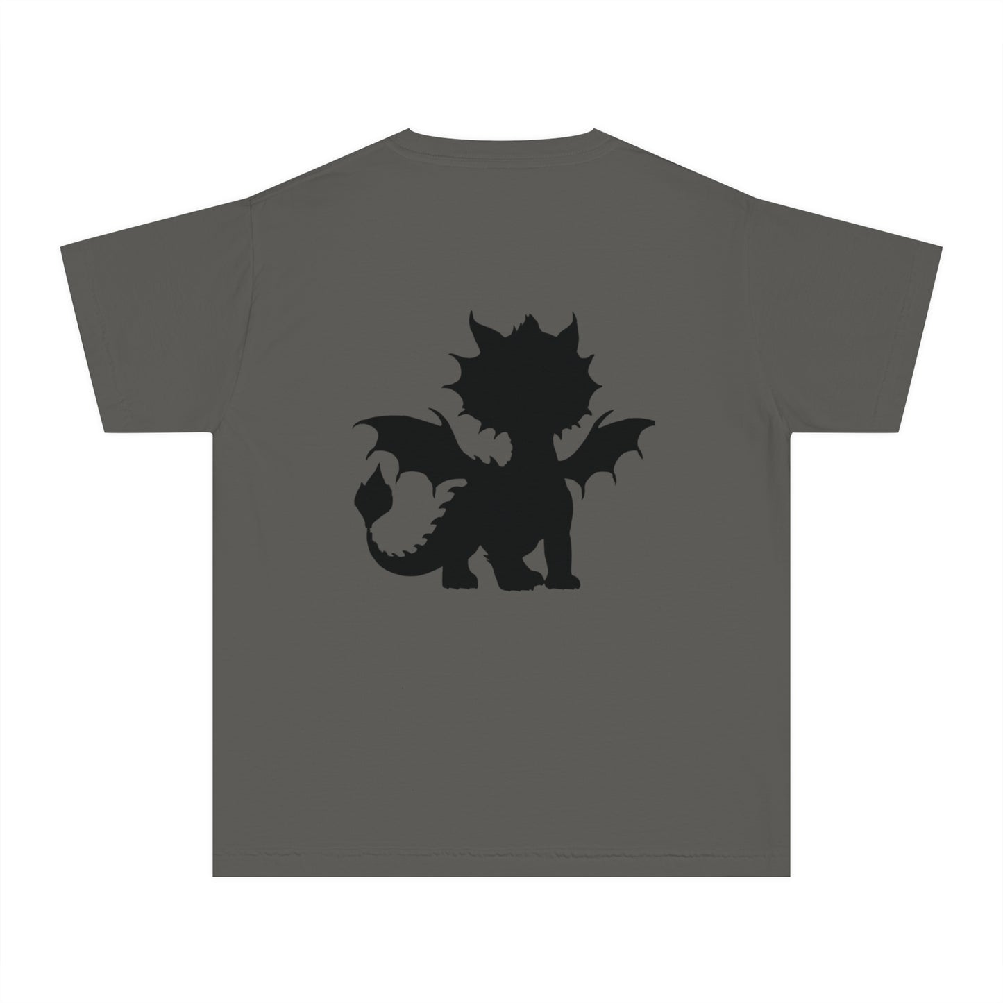 Youth Dragon Graphic Tee - Cute Purple Dragon Design