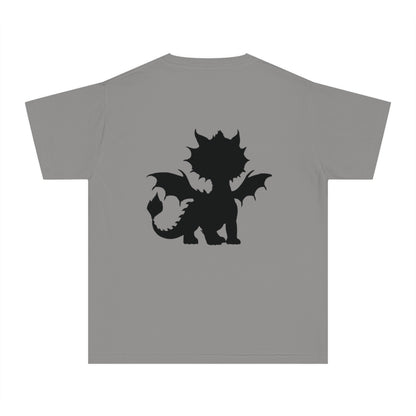 Youth Dragon Graphic Tee - Cute Purple Dragon Design