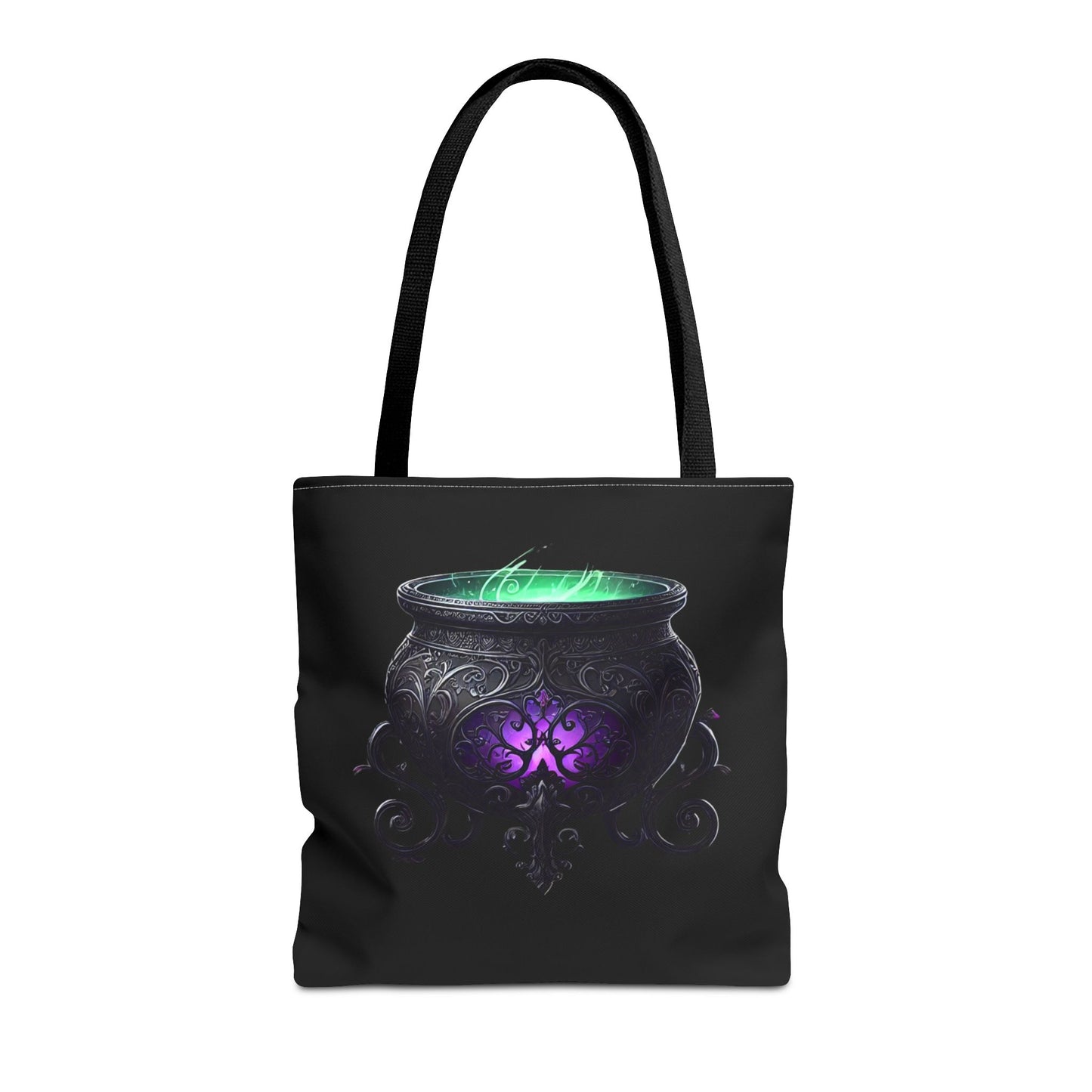 Witch Tote Bag - Witch's Cauldron & Hat Design