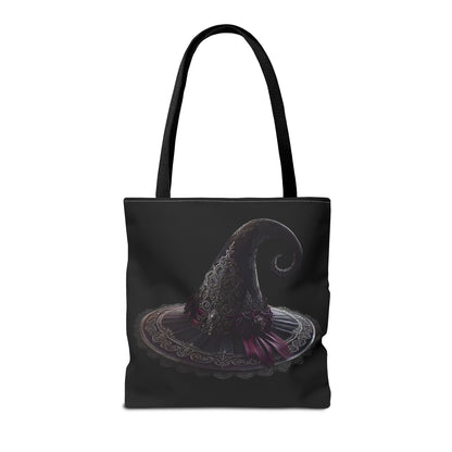 Witch Tote Bag - Witch's Cauldron & Hat Design