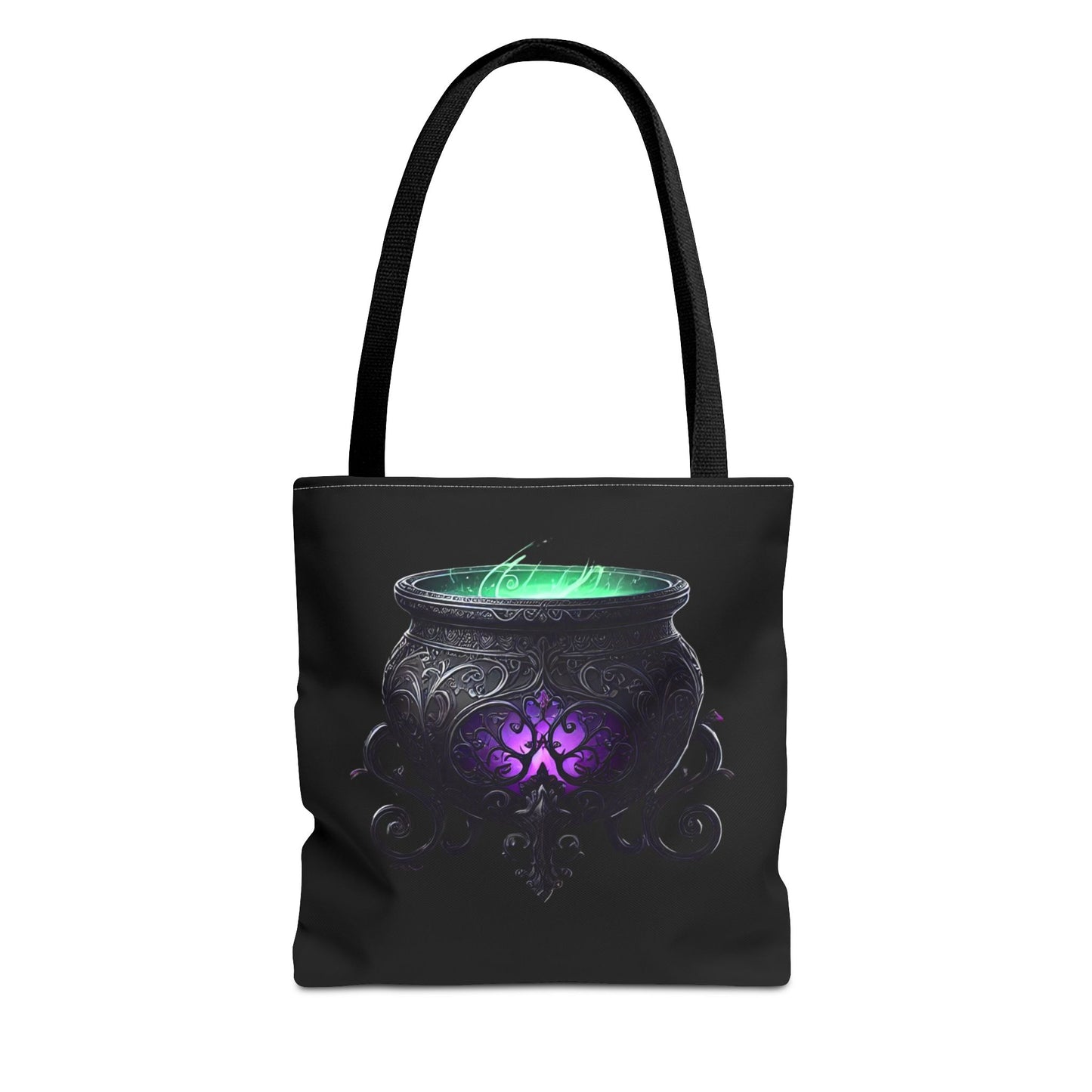 Witch Tote Bag - Witch's Cauldron & Hat Design