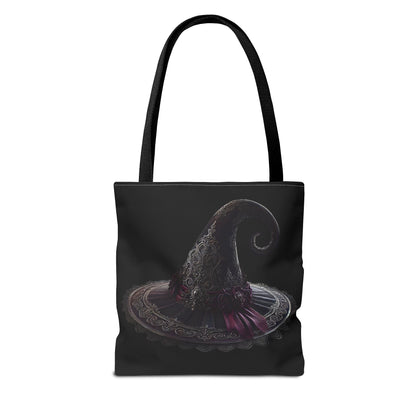 Witch Tote Bag - Witch's Cauldron & Hat Design