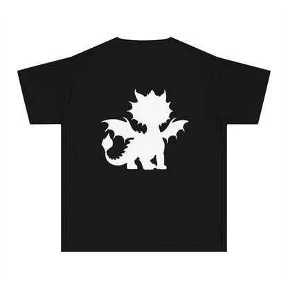 Youth Dragon Graphic Tee - Cute Purple Dragon Design